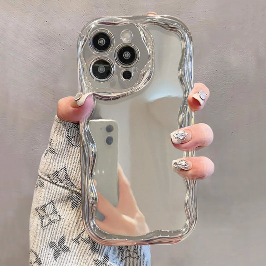 Phone Case Electroplating Sliver Stripe Simple All-inclusive Drop-resistant